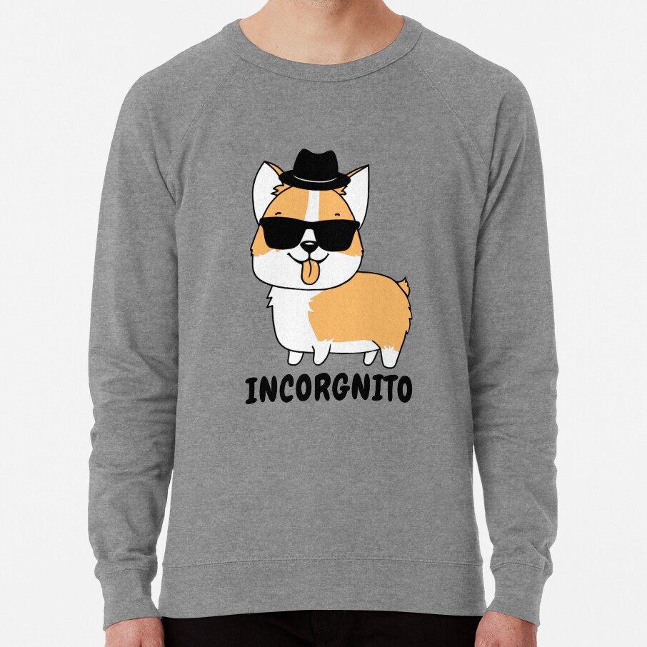 ssrcolightweight sweatshirtmensheather grey lightweight raglan sweatshirtfrontsquare productx1000 bgf8f8f8 1 - Corgi Gifts