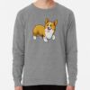 ssrcolightweight sweatshirtmensheather grey lightweight raglan sweatshirtfrontsquare productx1000 bgf8f8f8 3 - Corgi Gifts