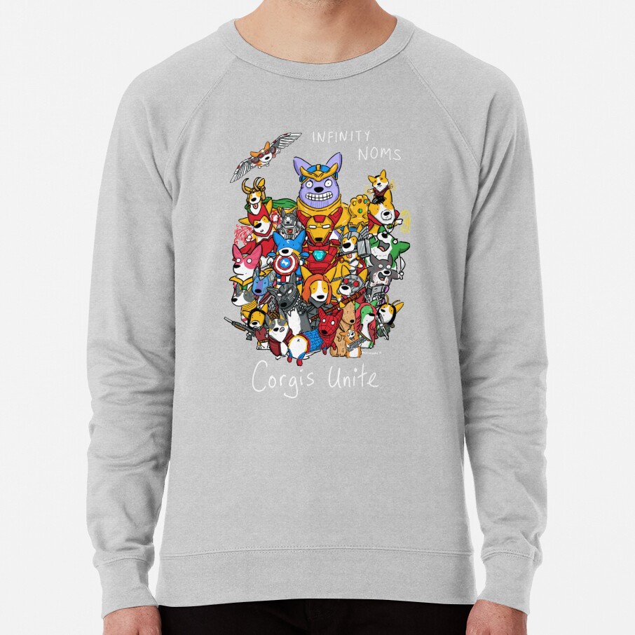 ssrcolightweight sweatshirtmensheather greyfrontsquare productx1000 bgf8f8f8 7 - Corgi Gifts