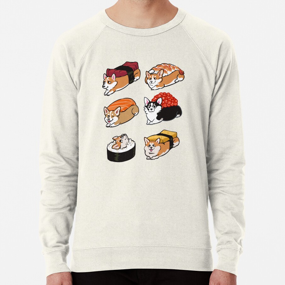 ssrcolightweight sweatshirtmensoatmeal heatherfrontsquare productx1000 bgf8f8f8 1 - Corgi Gifts