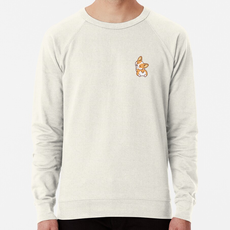 ssrcolightweight sweatshirtmensoatmeal heatherfrontsquare productx1000 bgf8f8f8 22 - Corgi Gifts