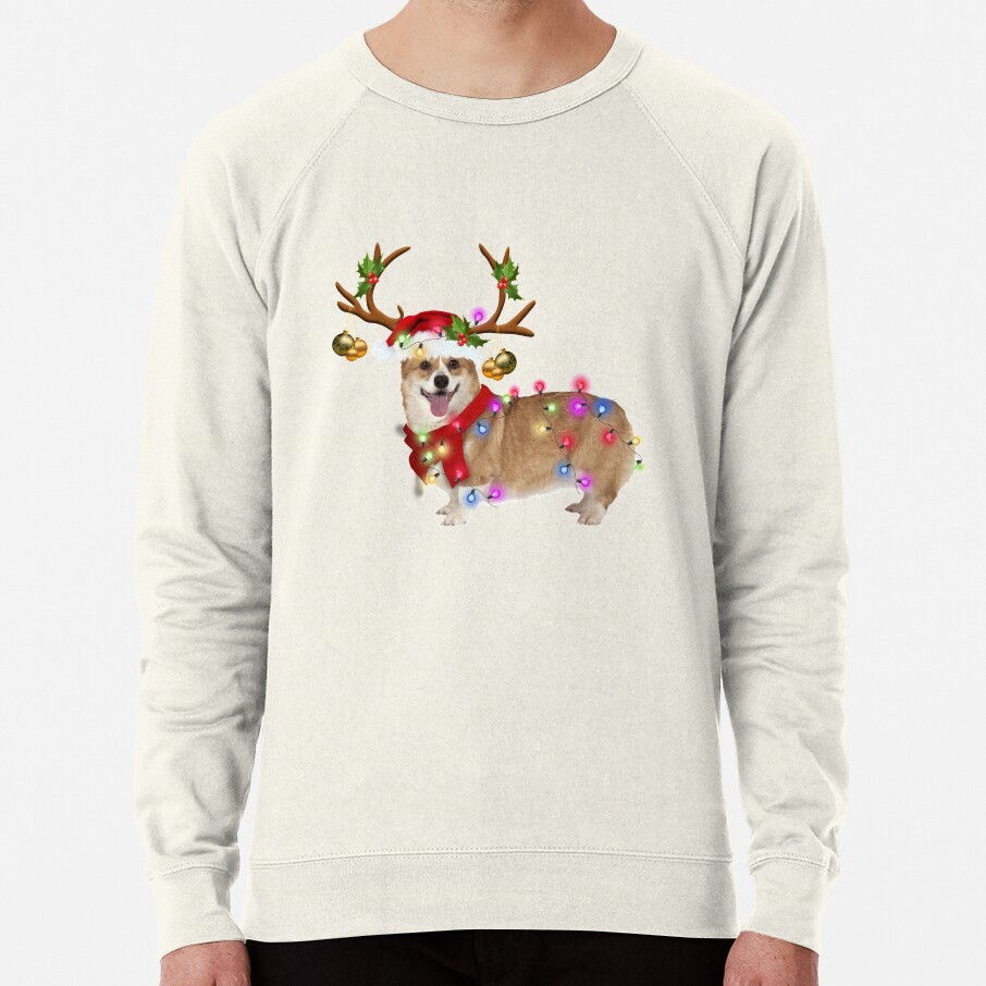 ssrcolightweight sweatshirtmensoatmeal heatherfrontsquare productx1000 bgf8f8f8 4 - Corgi Gifts