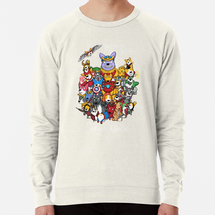 ssrcolightweight sweatshirtmensoatmeal heatherfrontsquare productx1000 bgf8f8f8 7 - Corgi Gifts
