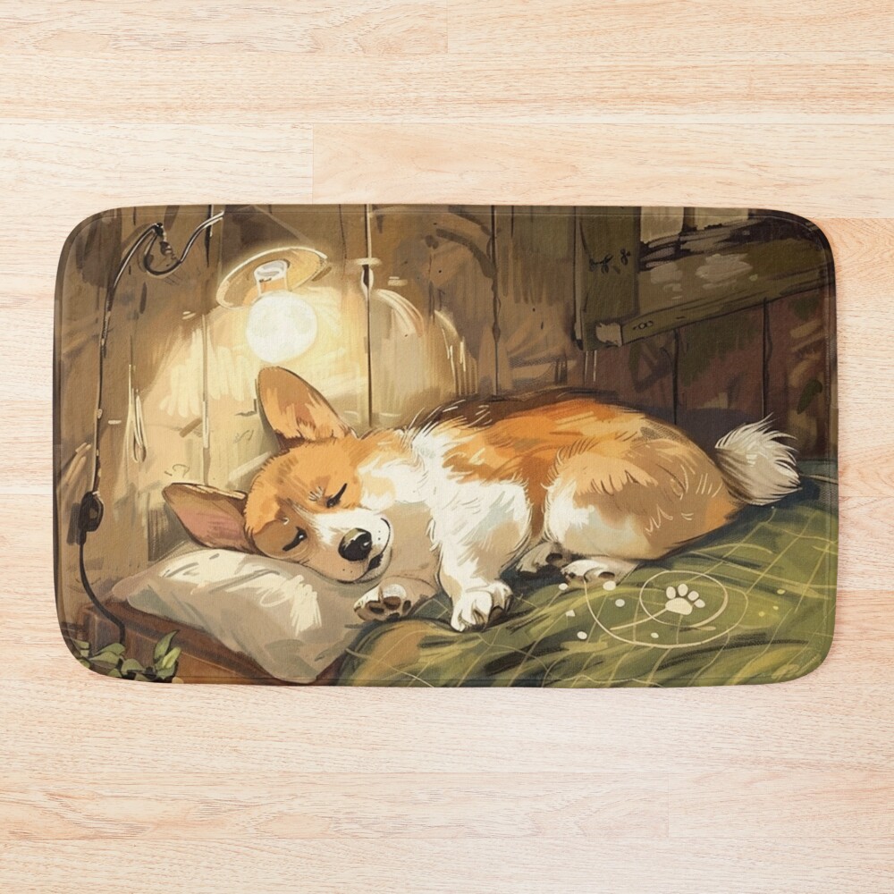 urbathmat flatlay largesquare1000x1000.1u5 31 - Corgi Gifts