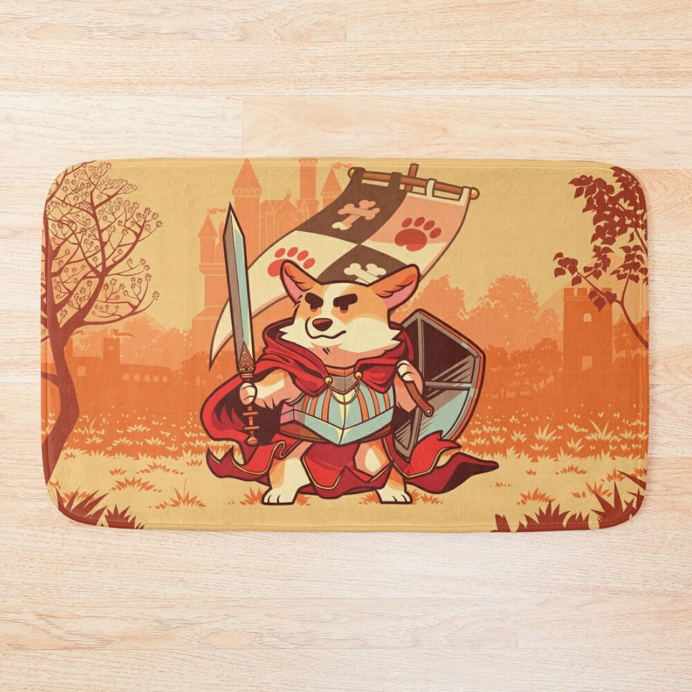 urbathmat flatlay largesquare1000x1000.1u5 6 - Corgi Gifts