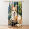 urshower curtain closedsquare1000x1000.1 3 - Corgi Gifts